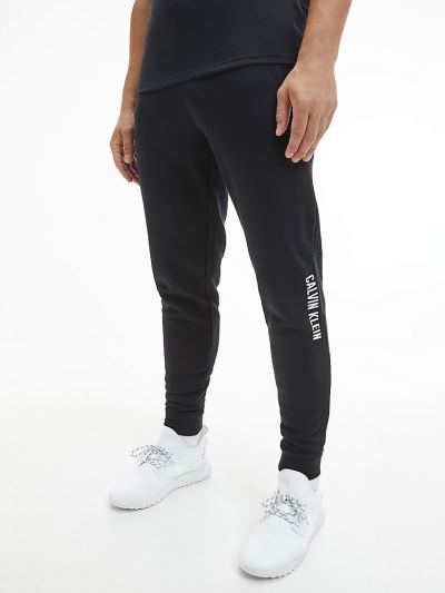 Calvin Klein Ruhák HU697605 | Calvin Klein Cotton Blend Logo Férfi Jogger Fekete